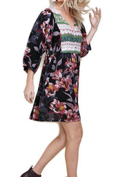 Umgee - Women's Floral Peasant Dress