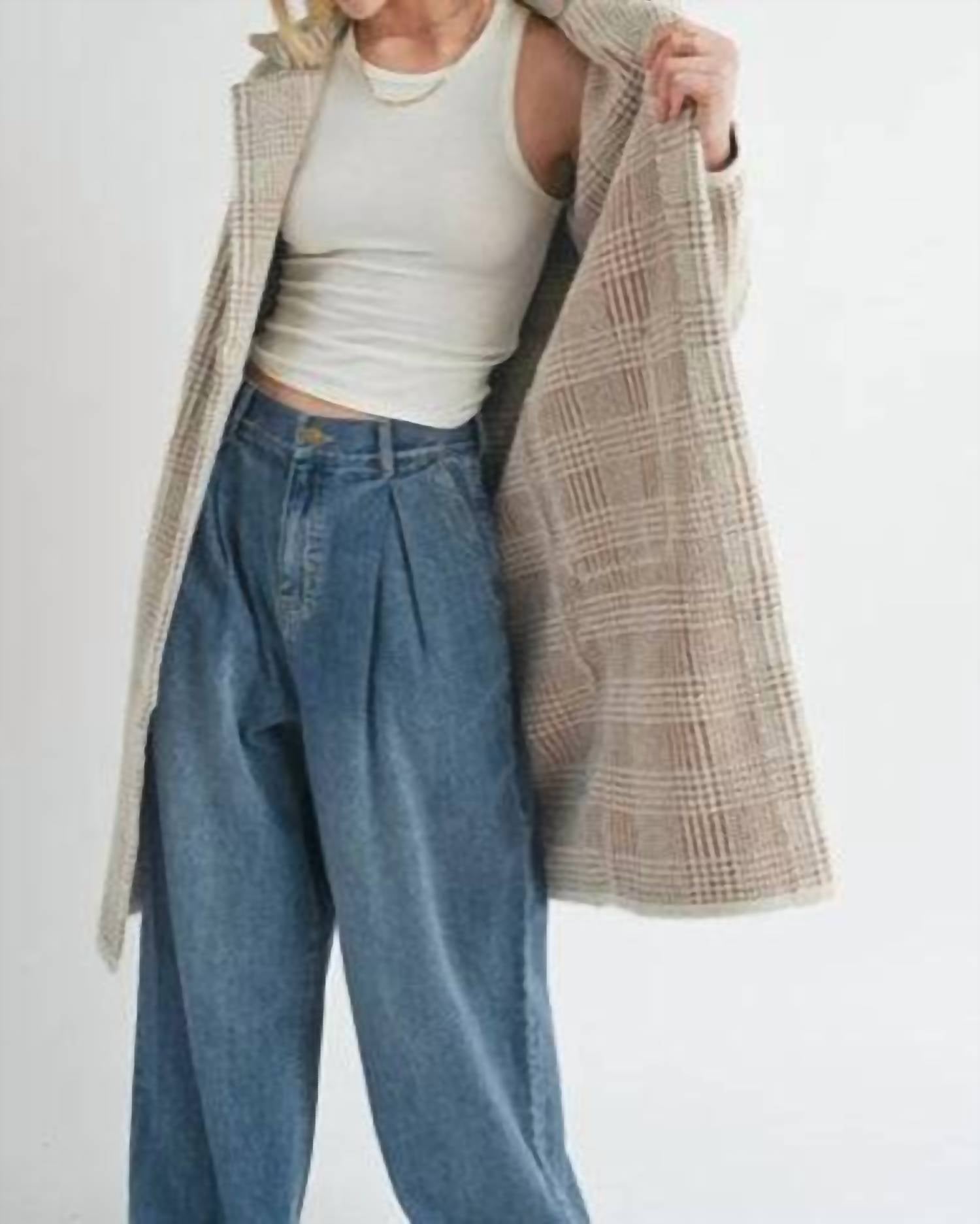 Sage The Label - The Marceau Houndstooth Coat
