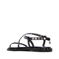 Xti Women's Pu Strap Sandal in black 1 - women's sandal - alternate view
