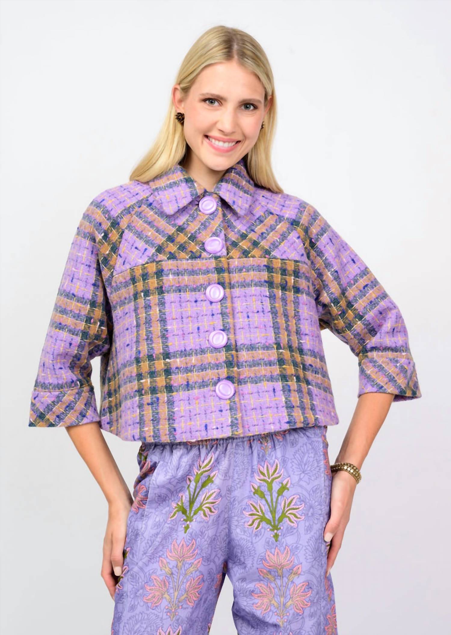 Ivy Jane - Plaid Swing Jacket