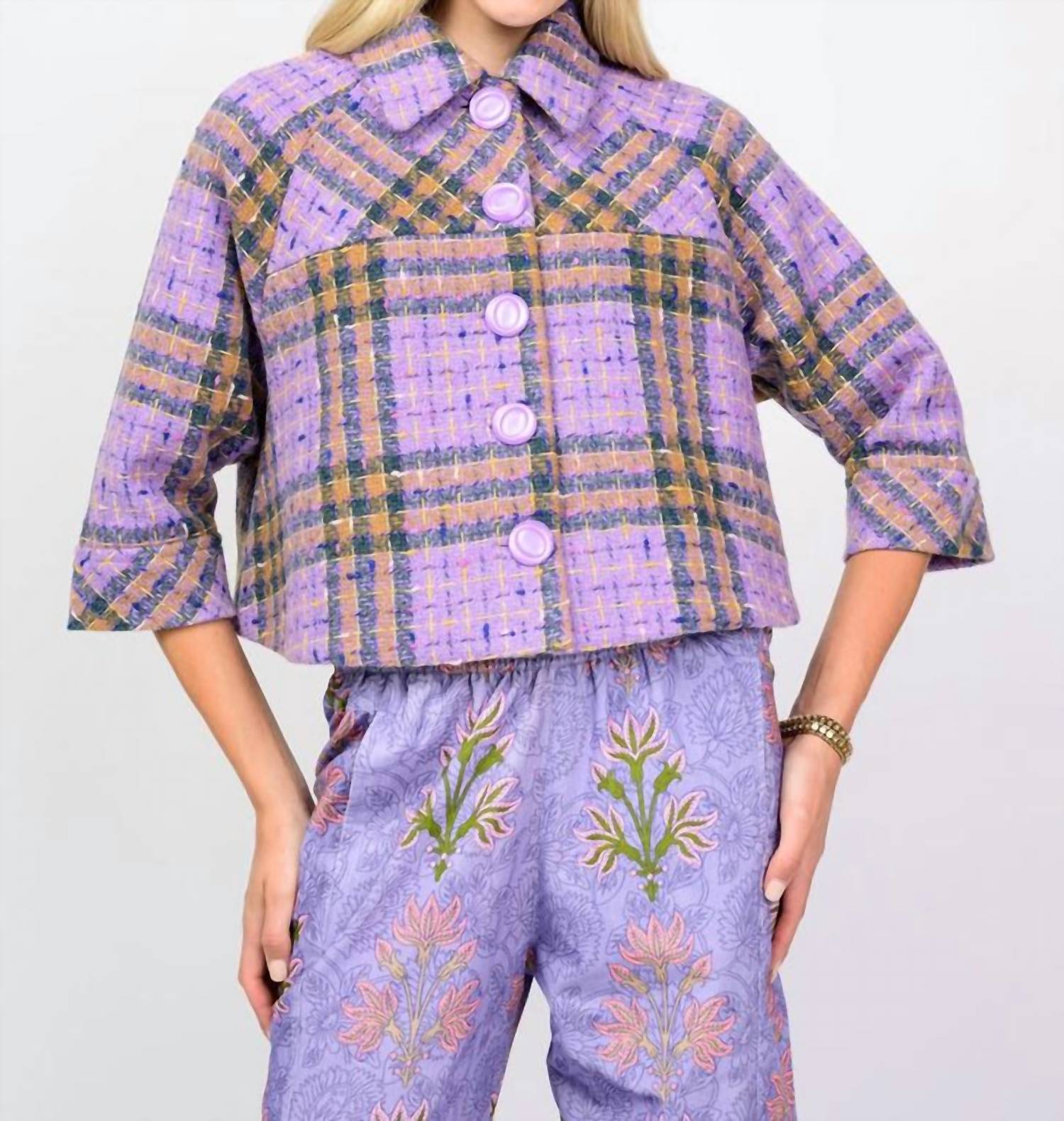 Ivy Jane - Plaid Swing Jacket