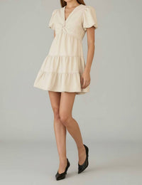 Skies Are Blue - Rory Twisted Front Detail Tiered Dress