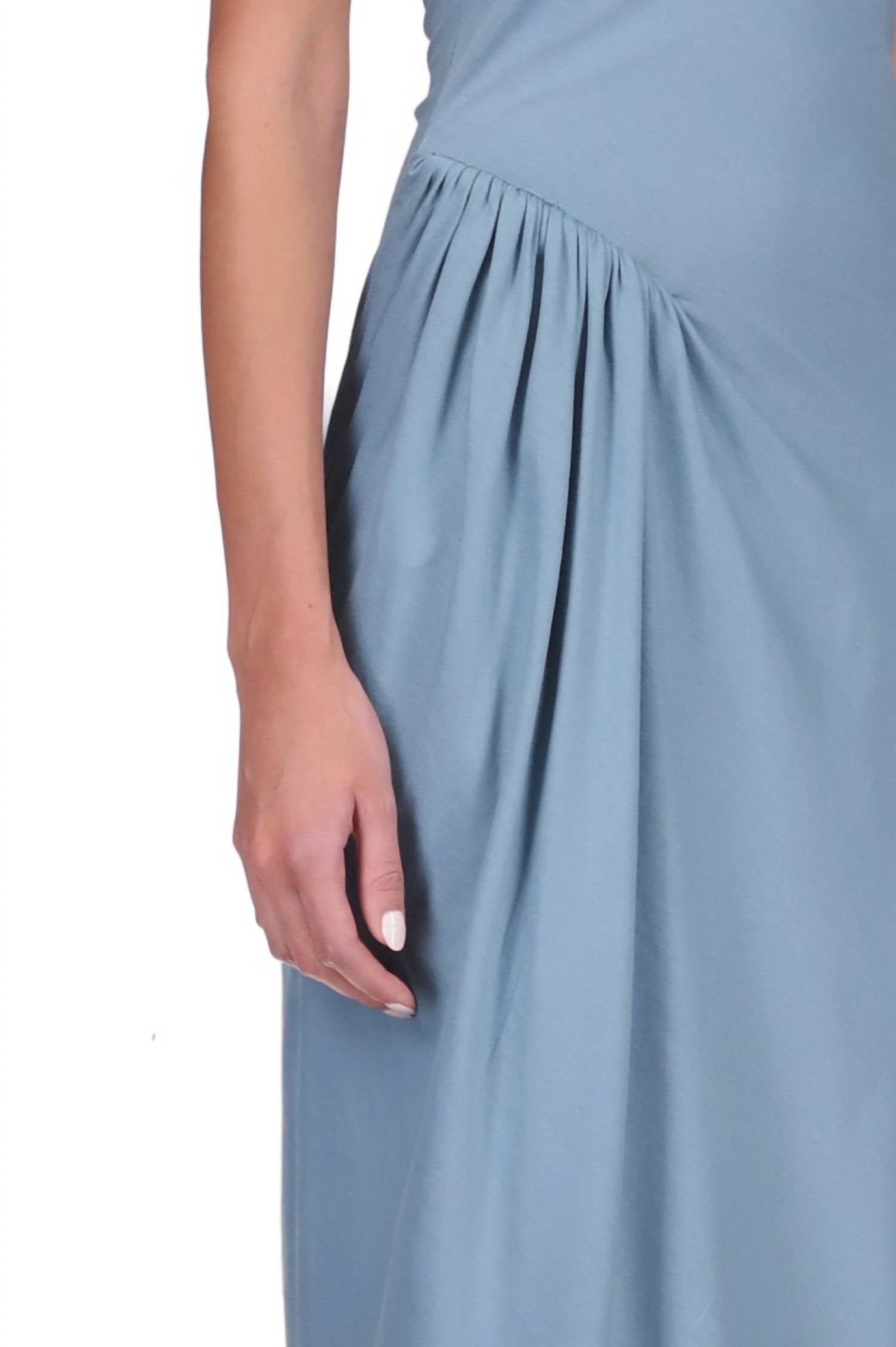 Marina Moscone - Jersey Sarong Twisted Maxi Dress