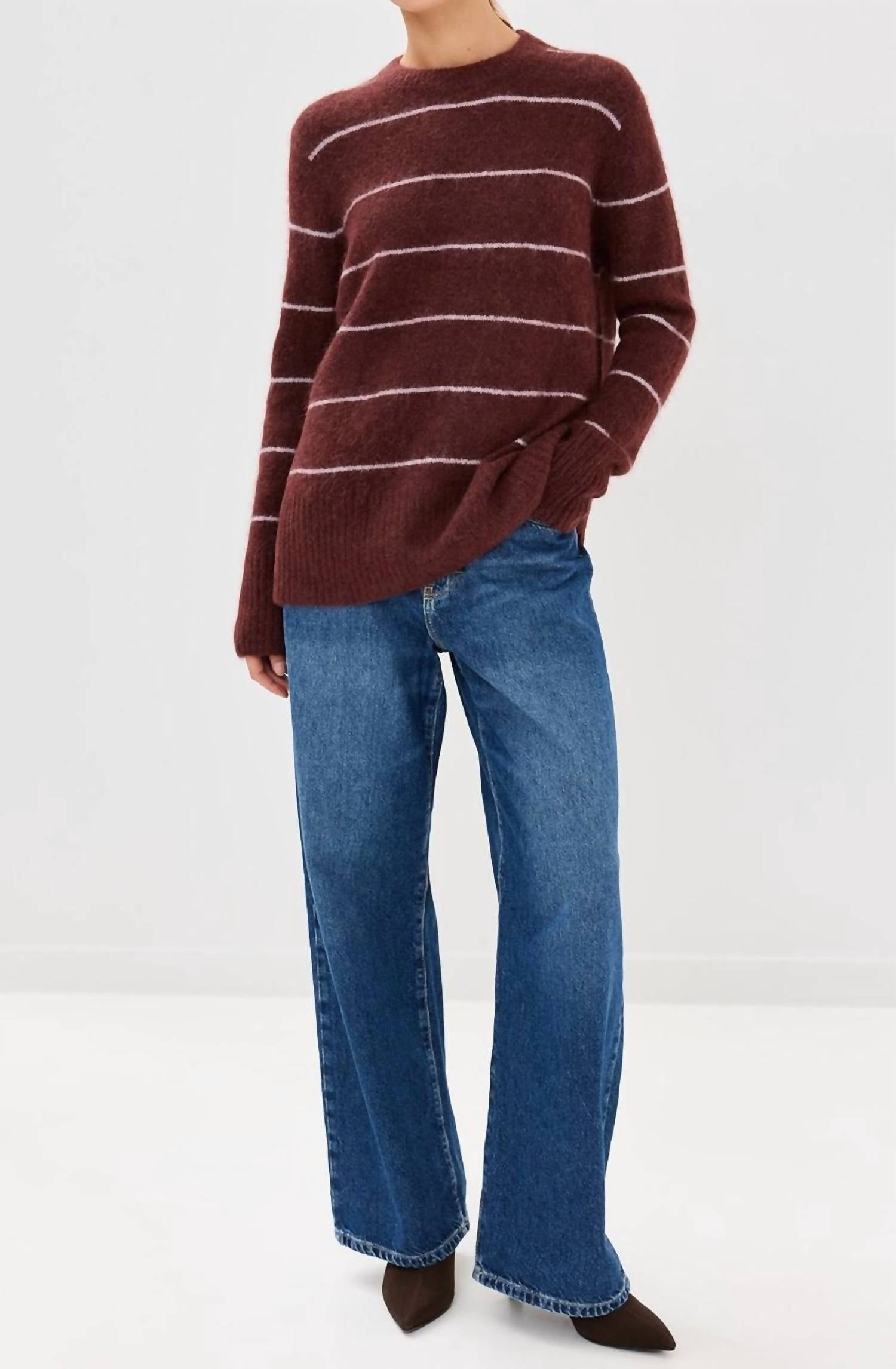 Pistola - Ivy Crewneck Burgundy Pullover