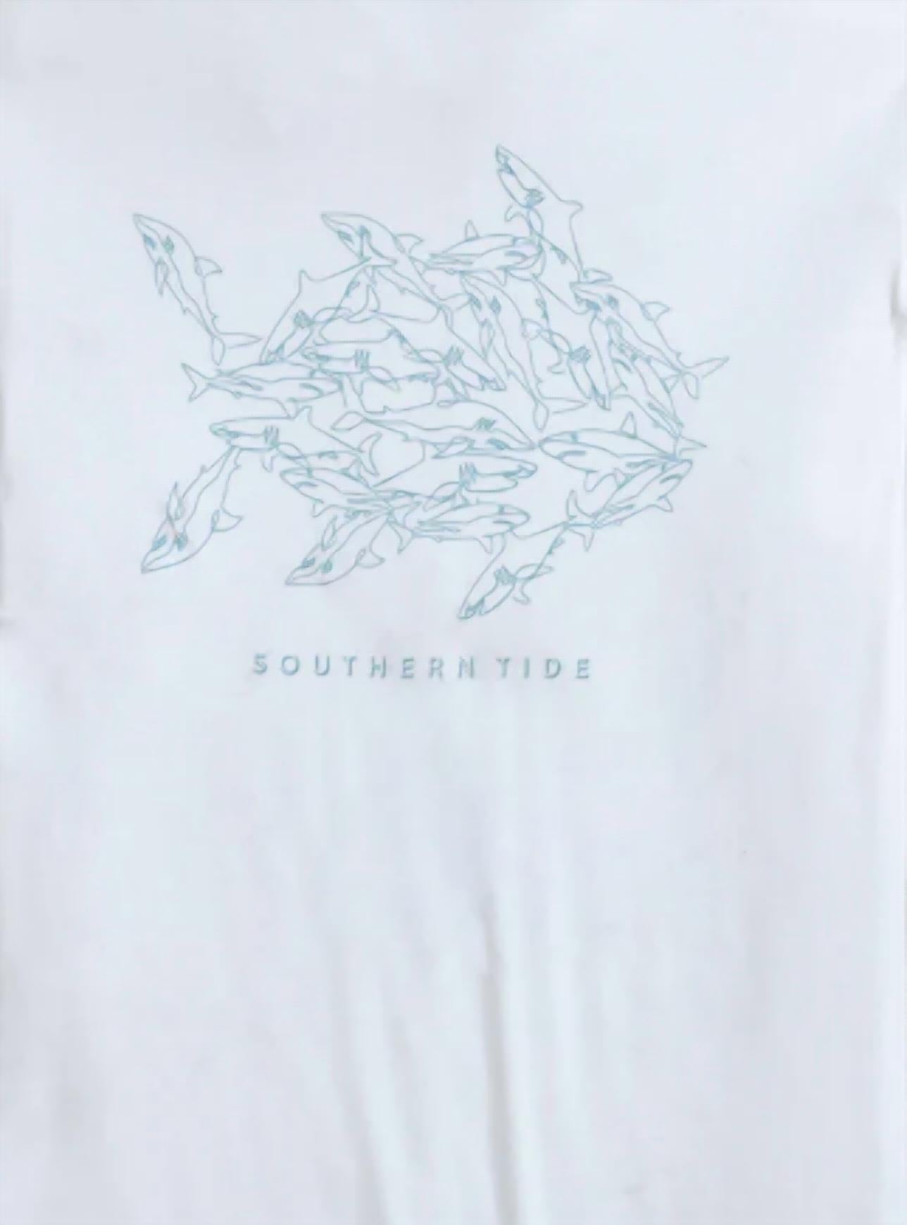 Southern Tide - Men's Swarming Sharks Performance Tee
