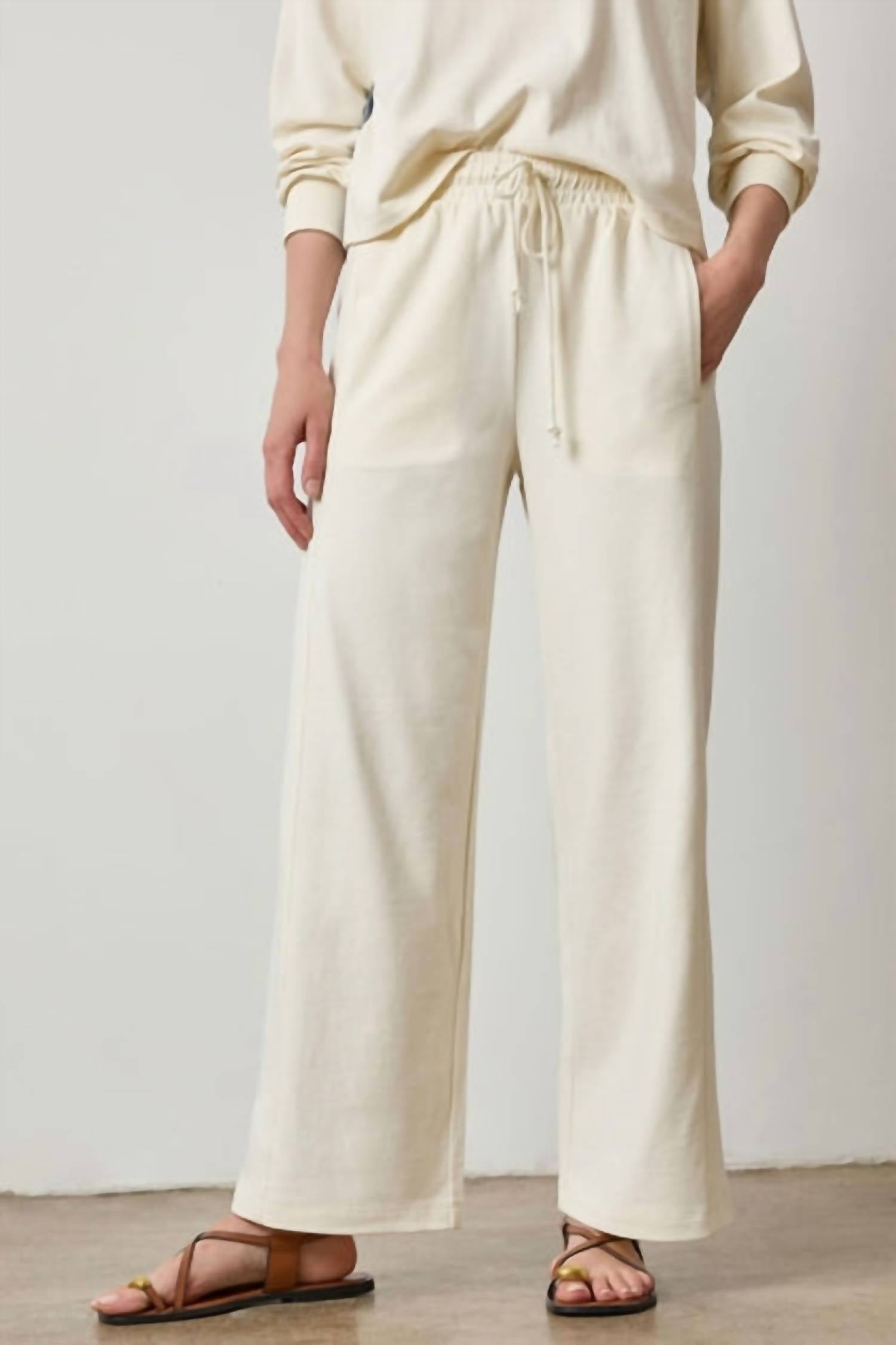 Lilla P - Drawcord Wide Leg Pant