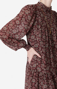 Marron Bethany Mini Dress