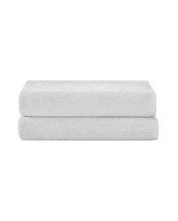 Under the Canopy Textured Organic 2 Piece Bath Towel Set in white - item