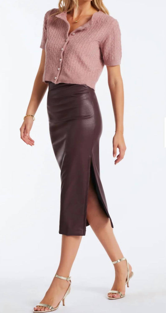 Bishop + Young - Colette Side Ruched Midi Skirt