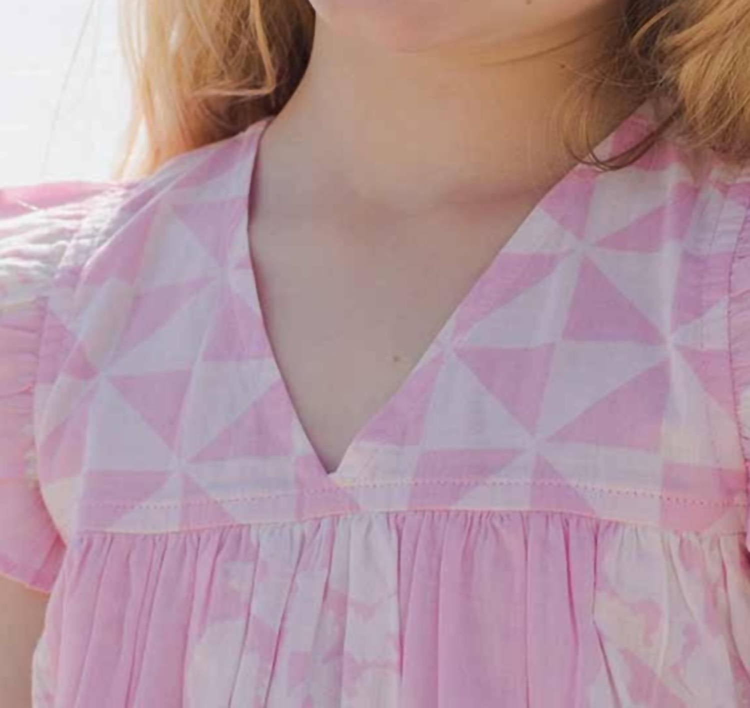 Pink Chicken - Girl's Bouquet Floral Courtney Dress