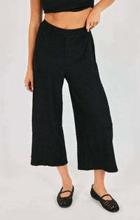 Sadie & Sage - Howdy Textured Wide-Leg Pants