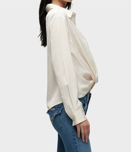 Hudson - Long Sleeve Knotted Button Down Shirt