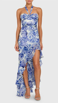 Amanda Uprichard - Marabou Chiffon Dress