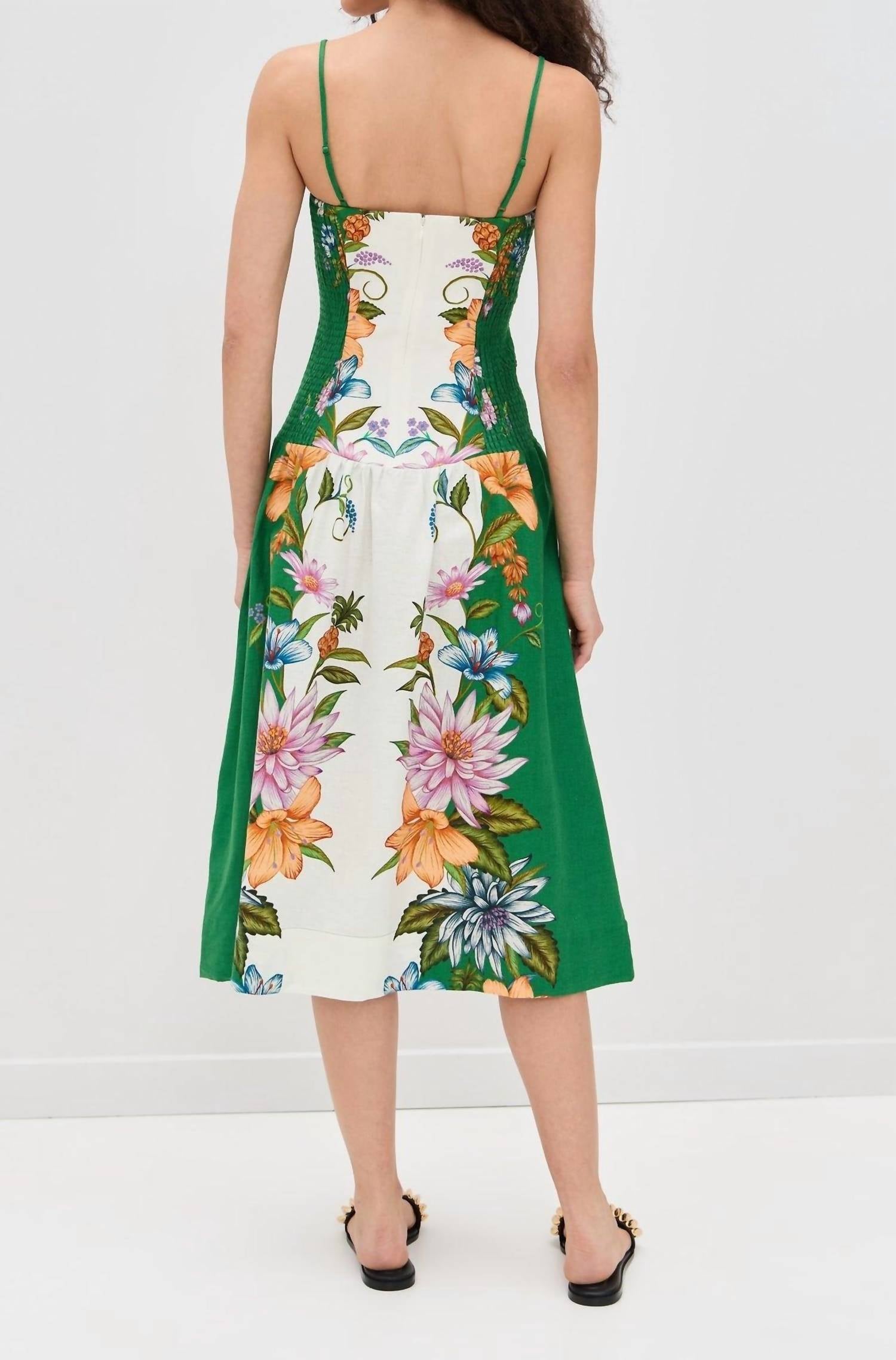 Farm Rio - Sweet Bloom Dreamscape Midi Dress