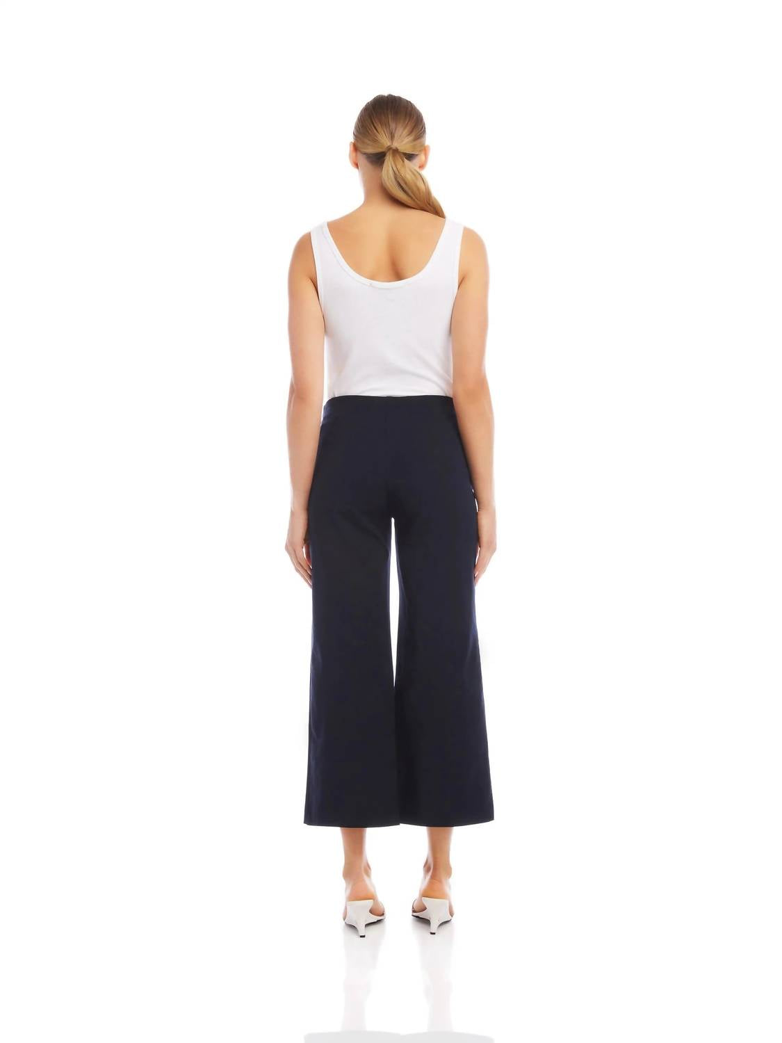 Fifteen Twenty - Wide Leg Cropped Pants