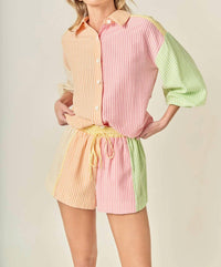 English Factory - Candy Stripe Shorts