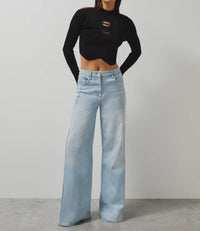 Reiss - Sandy Mclaren F1 Team Cut-out Knit Crop Top