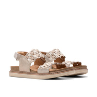 Clarks Women's Arwell Glide Sandal in metallic combi - women's sandal