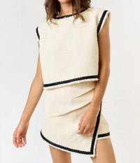 Lalavon - October Lover Tweed Skort Set