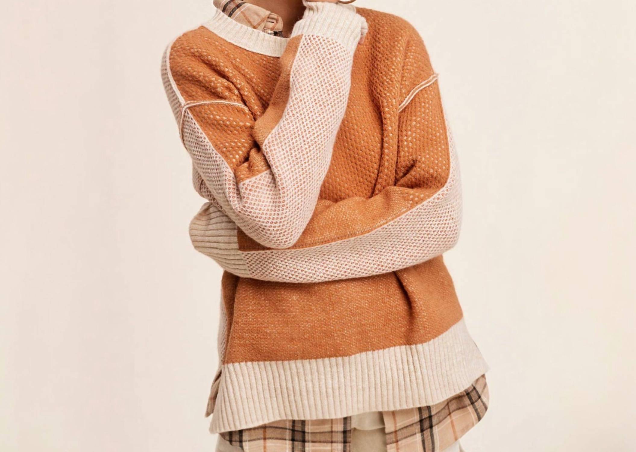La Miel - The Madison Color Block Sweater