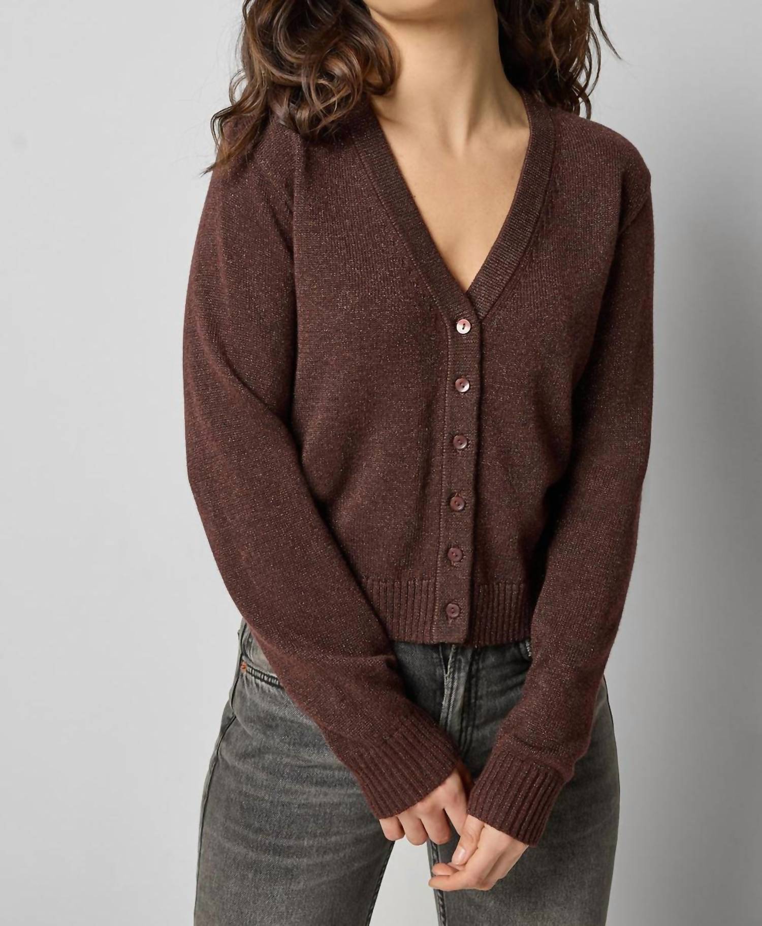 Lilla P - V-neck Long Sleeve Cardigan
