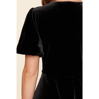 Sugarlips - Dakota Velvet Volume Hem Mini Dress