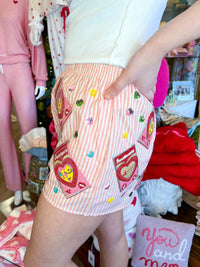 Queen Of Sparkles - Sweetheart Box Cotton Shorts