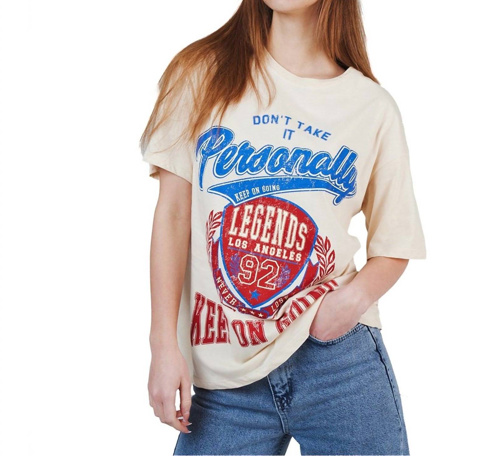 Ambar - Don't Take It Personally Printed Short Sleeve Tshirt