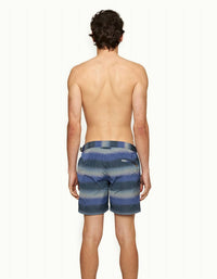 Orlebar Brown Bulldog Fade Swim Short in night iris - men's swimwear - detail view
