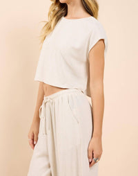 Sadie & Sage - Sugarloaf Sleeveless Linen Top