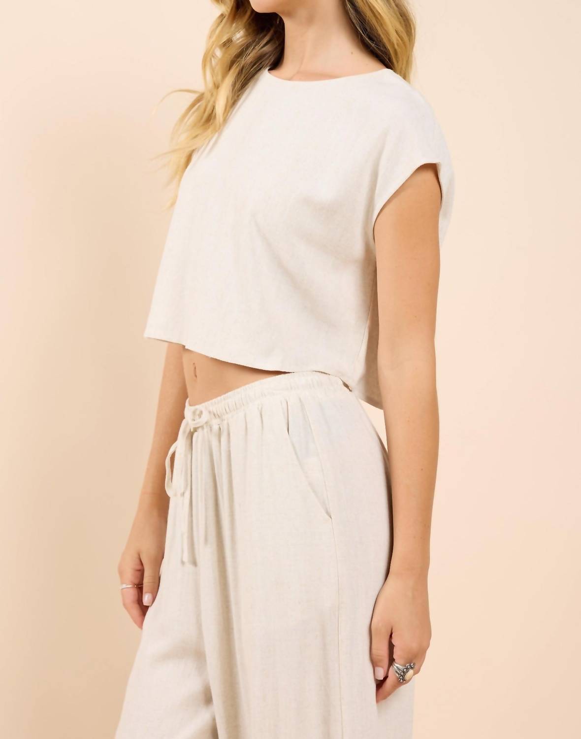 Sadie & Sage - Sugarloaf Sleeveless Linen Top