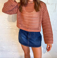 Adeline - Open Weave Sweater