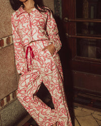 Kilo Brava - Flannel Collection Crop Top Long Pj Set