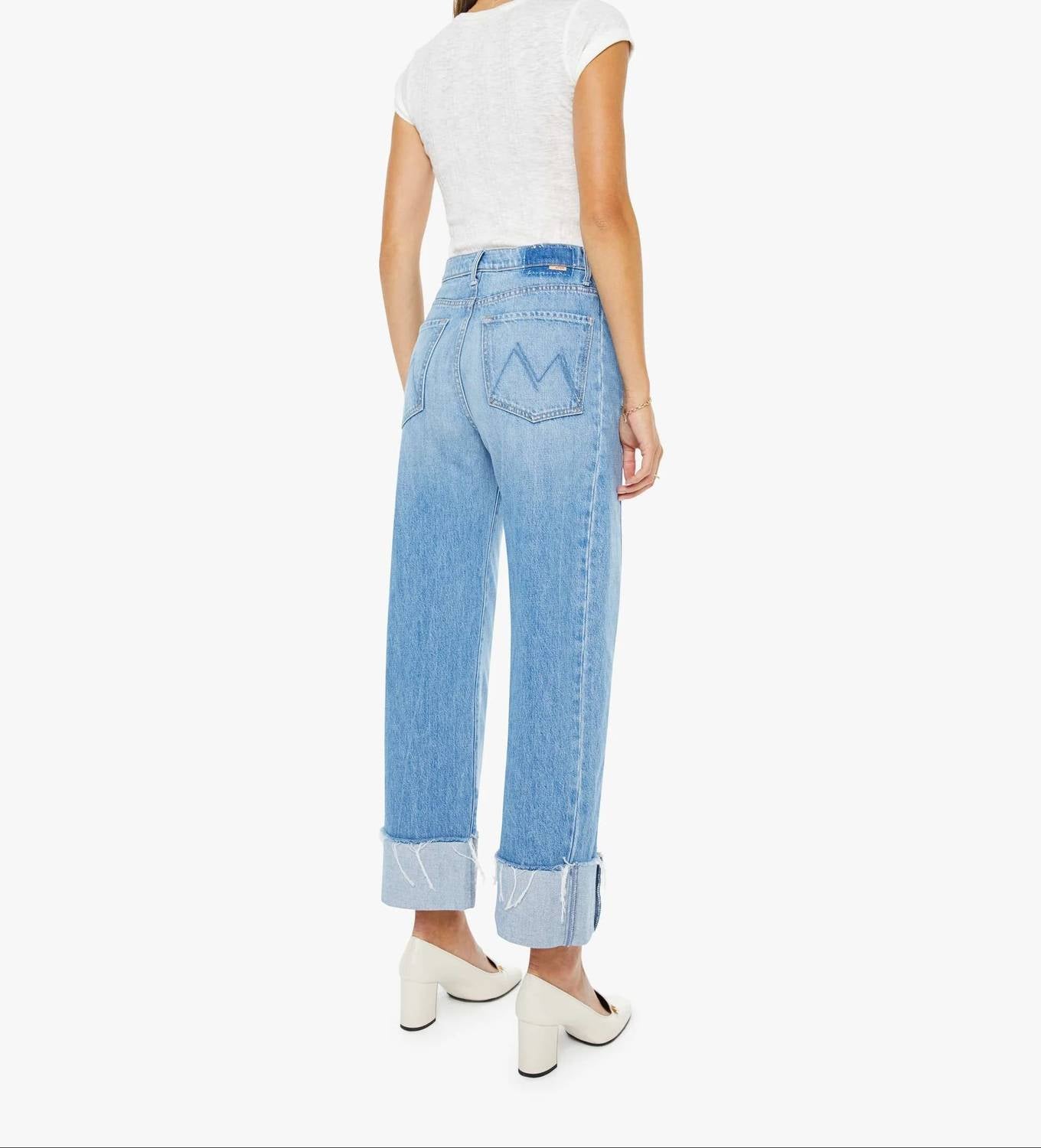 Mother - Half-pipe Ankle Cuff Fray Jeans