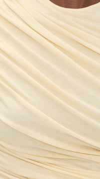 AGOLDE Ester Twist Tank Top in lemon drop - women's tank top - view 4