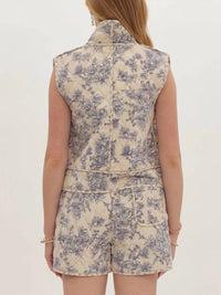 Entro - Floral Quilted Vest