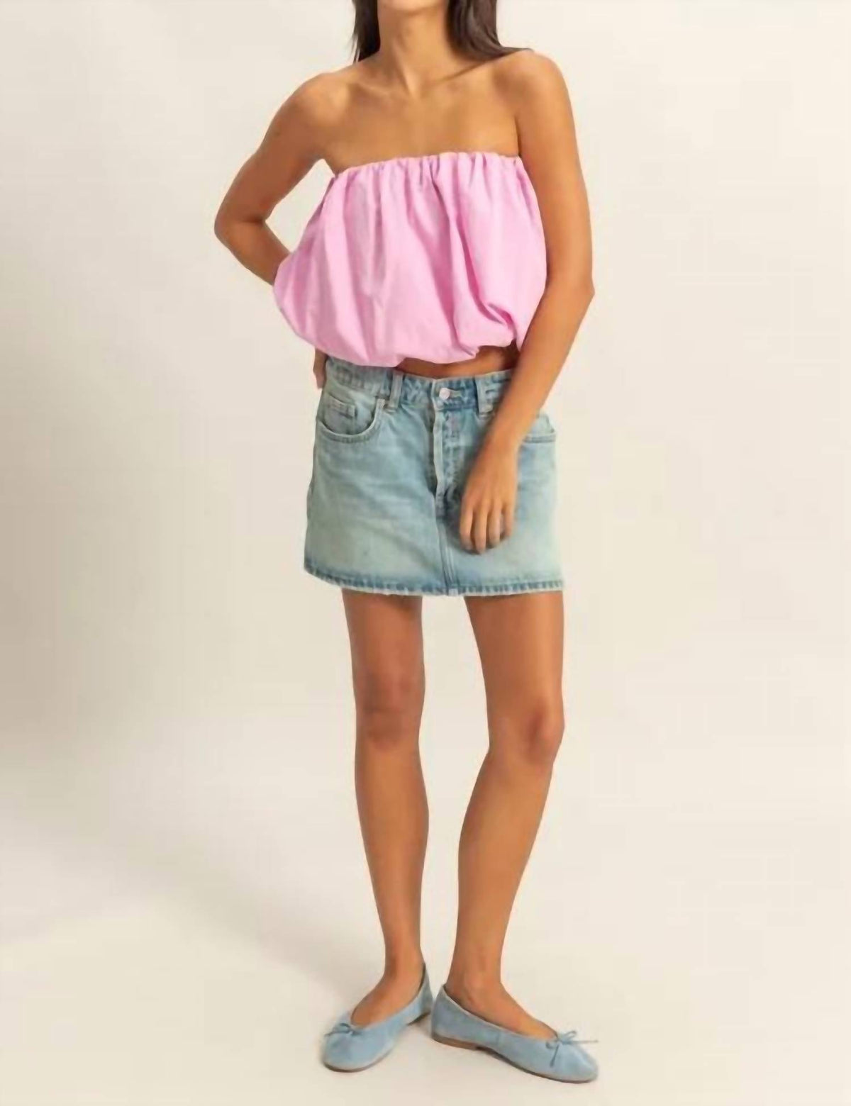 Wishlist - Bubble Crop Top