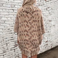 Faire - Fringe Open Front Half Sleeve Cardigan