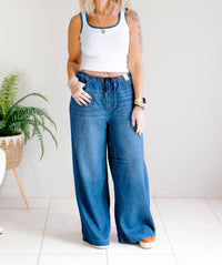 Judy Blue - Denim Wide Leg Palazzos Jeans