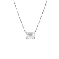 Diana M Jewels - Women's 10.00 Diamond Solitaire Emerald Cut Pendant