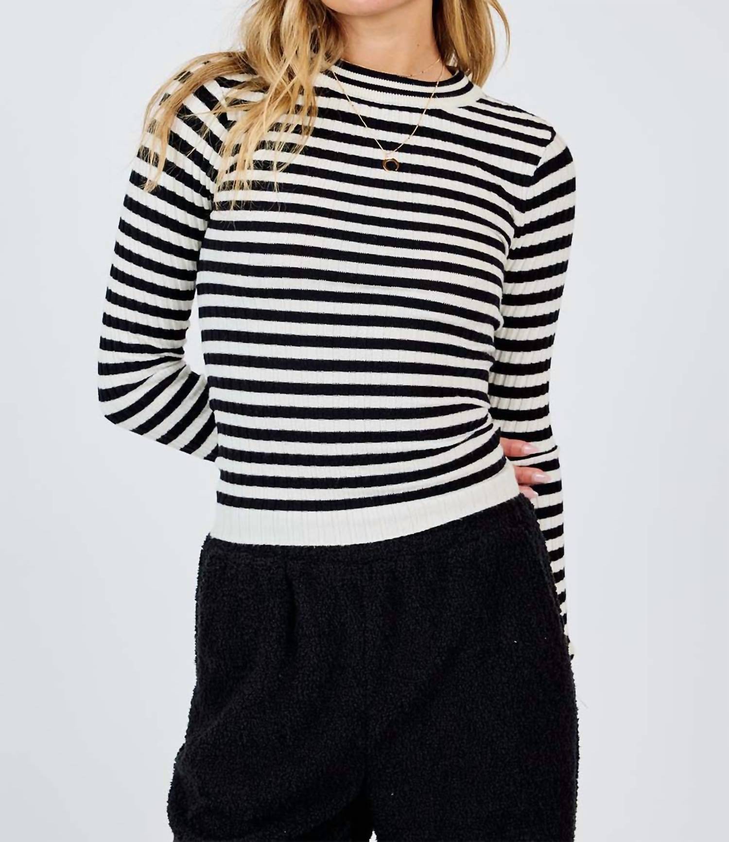 Sage The Label - Simply Being Striped Sweater