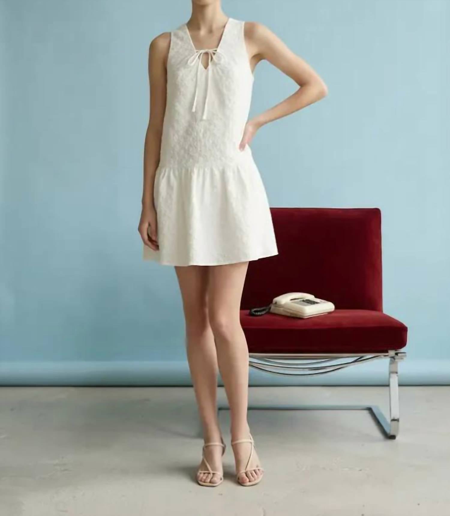 Heyson - Jodi Tie-Front Mini Dress