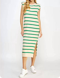 Strut & Bolt - Shoulder Pad Shift Midi Dress