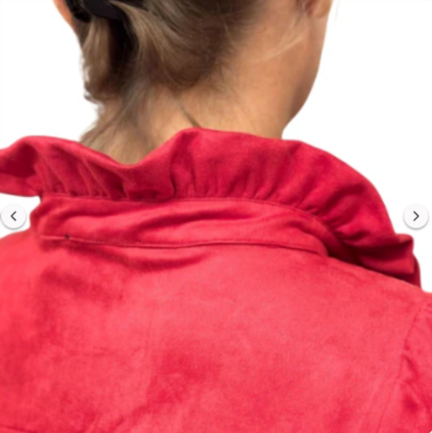 Joh Women's Suede Anthony Dress in red - women's dress - alternate view