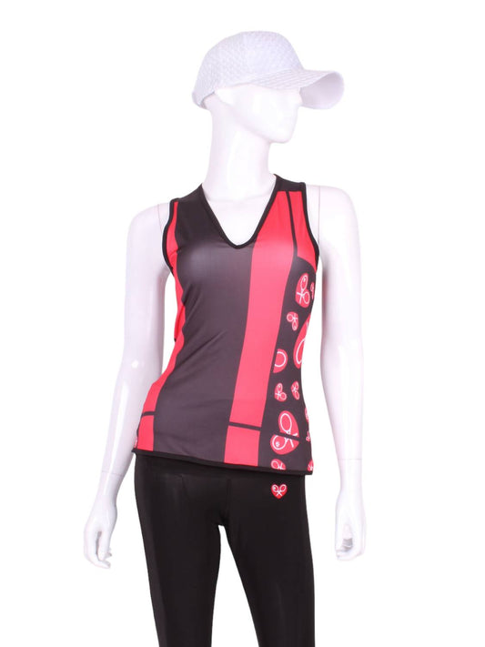 Love Love Tennis - Women's Vee Straight Tank