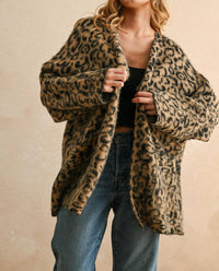 Miou Muse - Fuzzy Oversized Cardigan