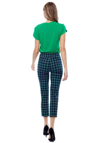 Up! - Women's Lattice Print Cropped Pant