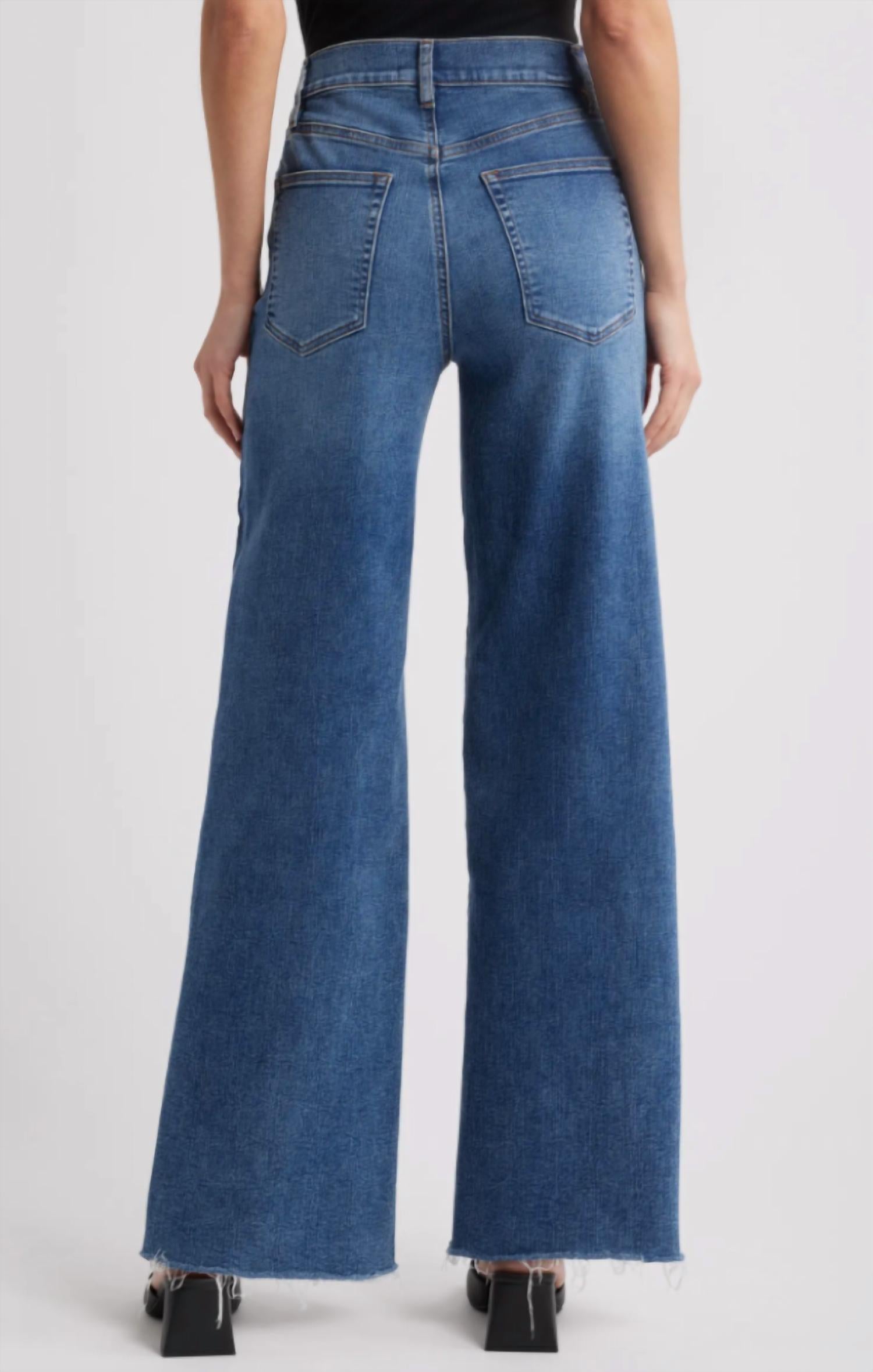 Frame - Le Slim Palazzo Raw After Wide Leg Jean