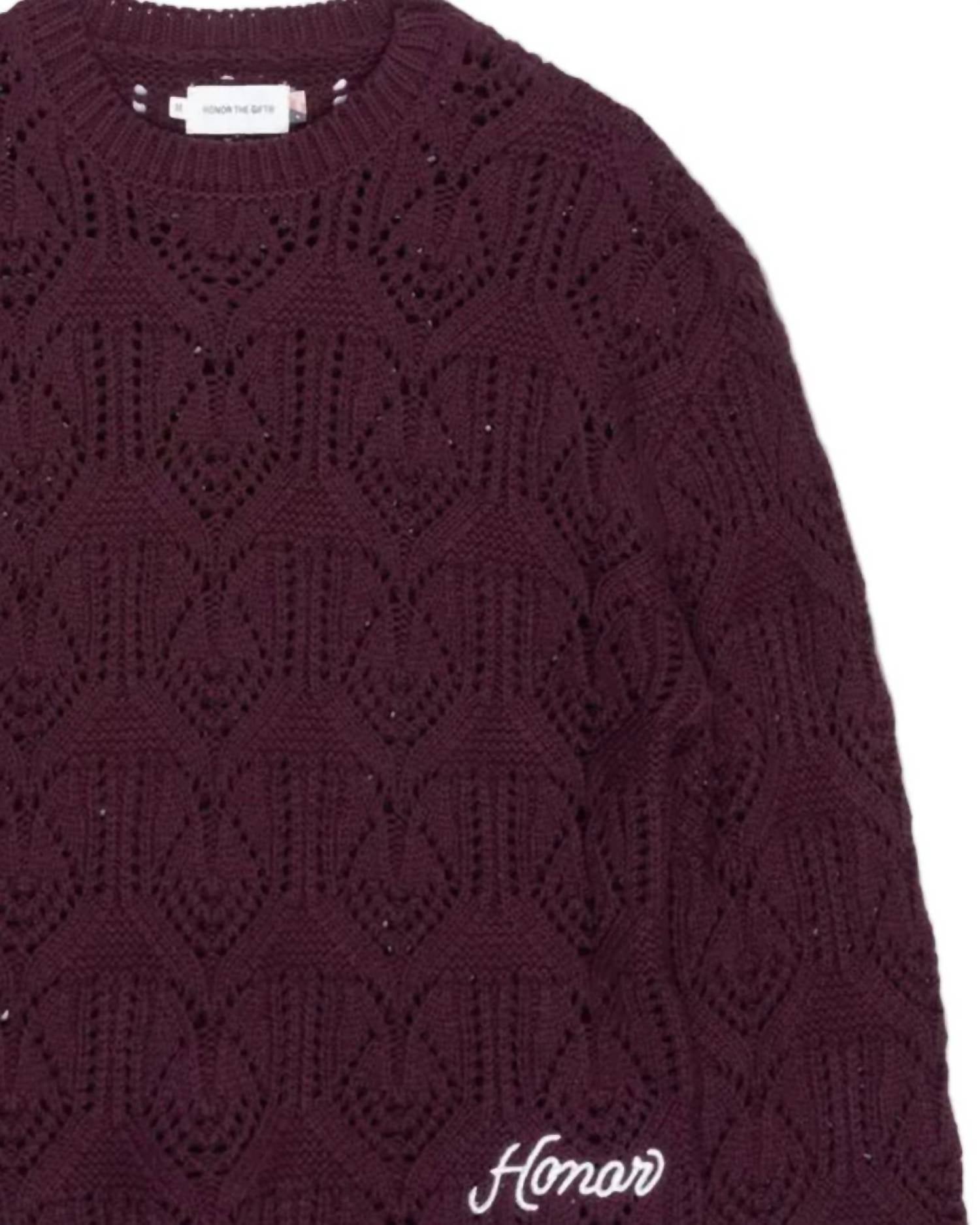 Honor The Gift - Men's Cable Sweater