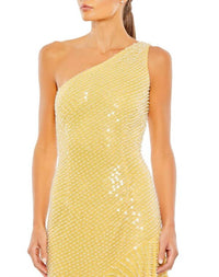 Mac Duggal - One Shoulder Asymmetrical Hem Dress